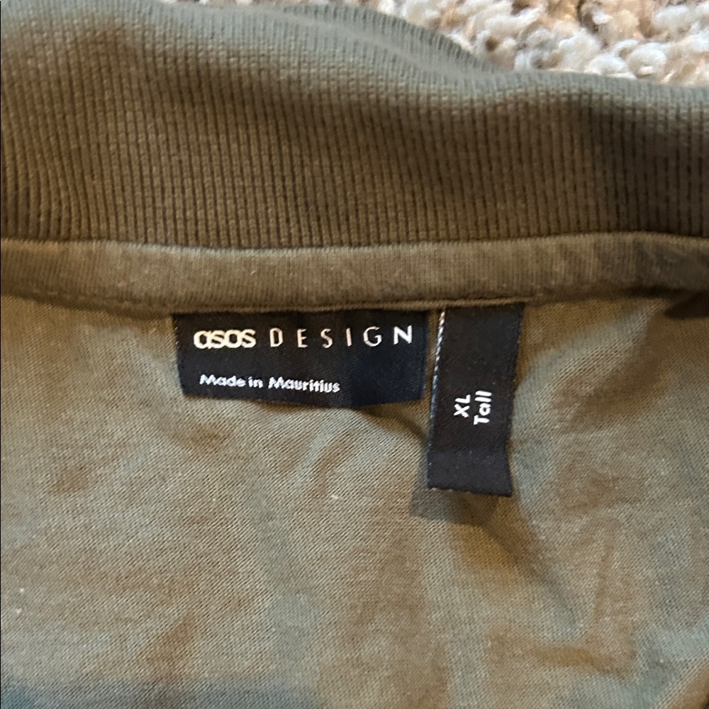 Croft & Barrow Men's Long Sleeve Polo in Olive - Picture 2 of 4